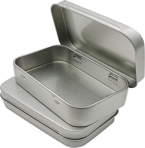 buy small metal boxes with lids|small metal box hinged lid.